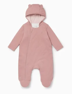 Supersoft Ribbed Pramsuit (0-2 Yrs)