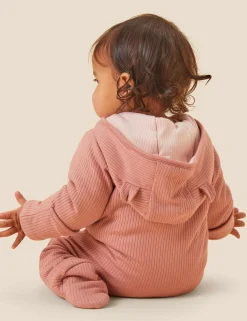 Supersoft Ribbed Pramsuit (0-2 Yrs)