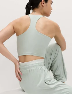 Supersoft Scoop Neck Fitted Crop Vest Top