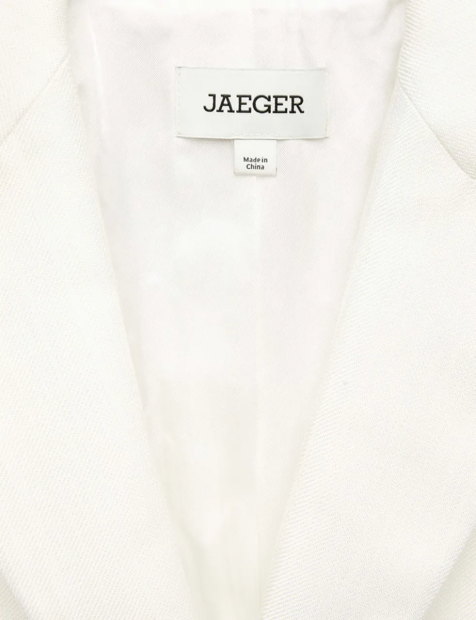 Tailored Basketweave Single Breasted Longline Jacket
