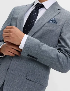 Tailored Fit Check Stretch Jacket