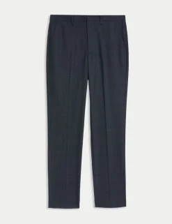 Tailored Fit Check Suit Trousers
