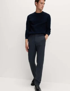 Tailored Fit Check Suit Trousers