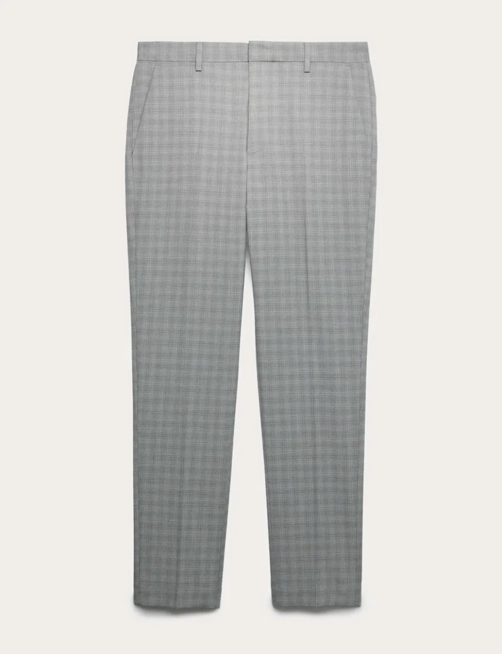 Tailored Fit Checked Trousers