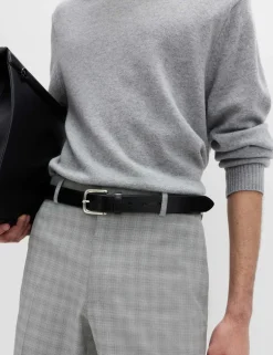 Tailored Fit Checked Trousers