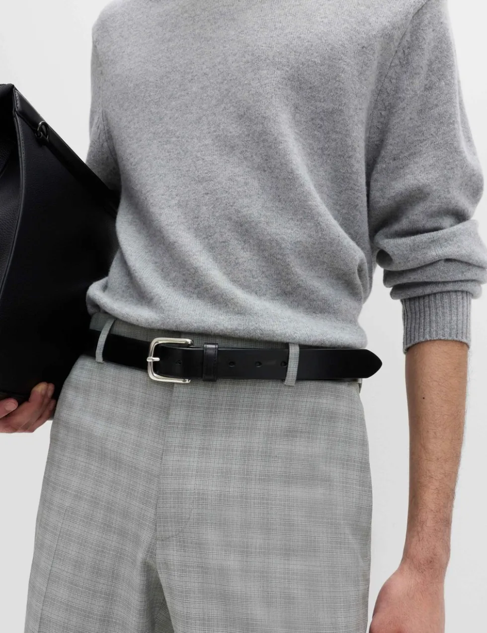 Tailored Fit Checked Trousers