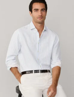 Tailored Fit Cotton Rich Striped Shirt