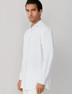 Tailored Fit Cotton Rich Striped Shirt