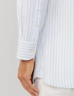 Tailored Fit Cotton Rich Striped Shirt