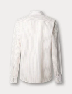 Tailored Fit Cotton Rich Striped Shirt