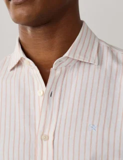 Tailored Fit Cotton Rich Striped Shirt