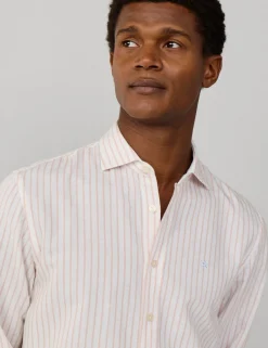 Tailored Fit Cotton Rich Striped Shirt
