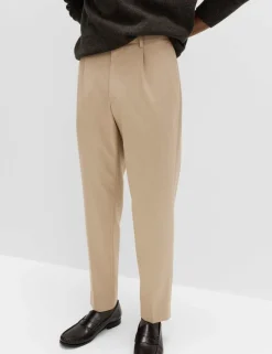 Tailored Fit Flat Front Puppytooth Trousers