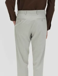 Tailored Fit Flat Front Puppytooth Trousers