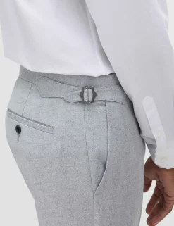 Tailored Fit Herringbone Trousers