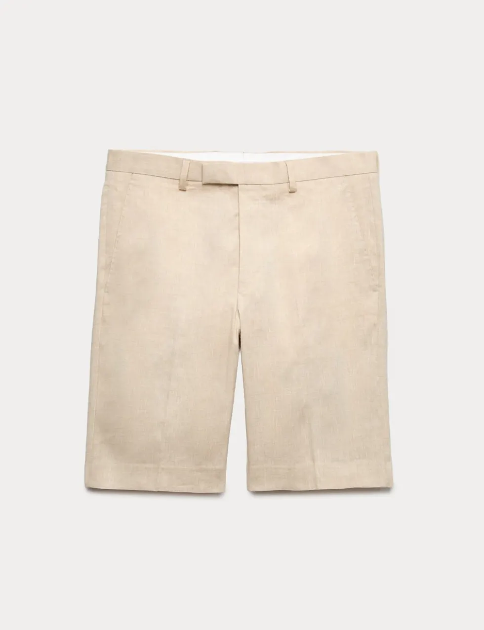 Tailored Fit Italian Performance Linen Blend Suit Shorts
