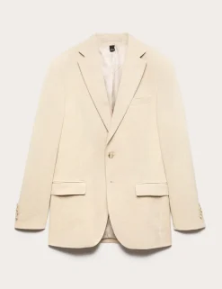 Tailored Fit Italian Performance Linen Blend Suit Jacket