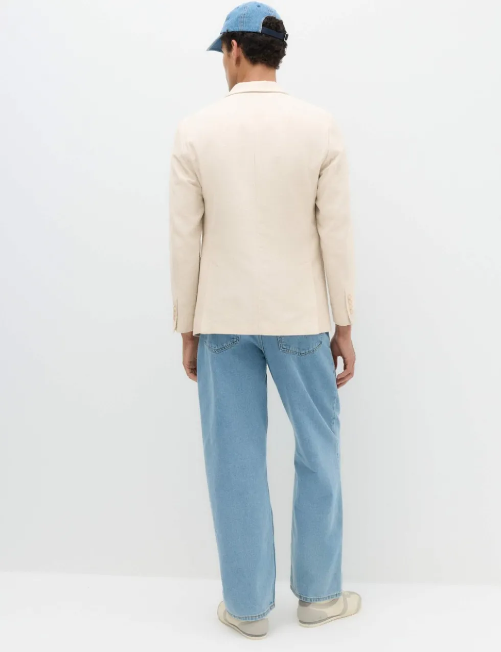 Tailored Fit Italian Performance Linen Blend Suit Jacket