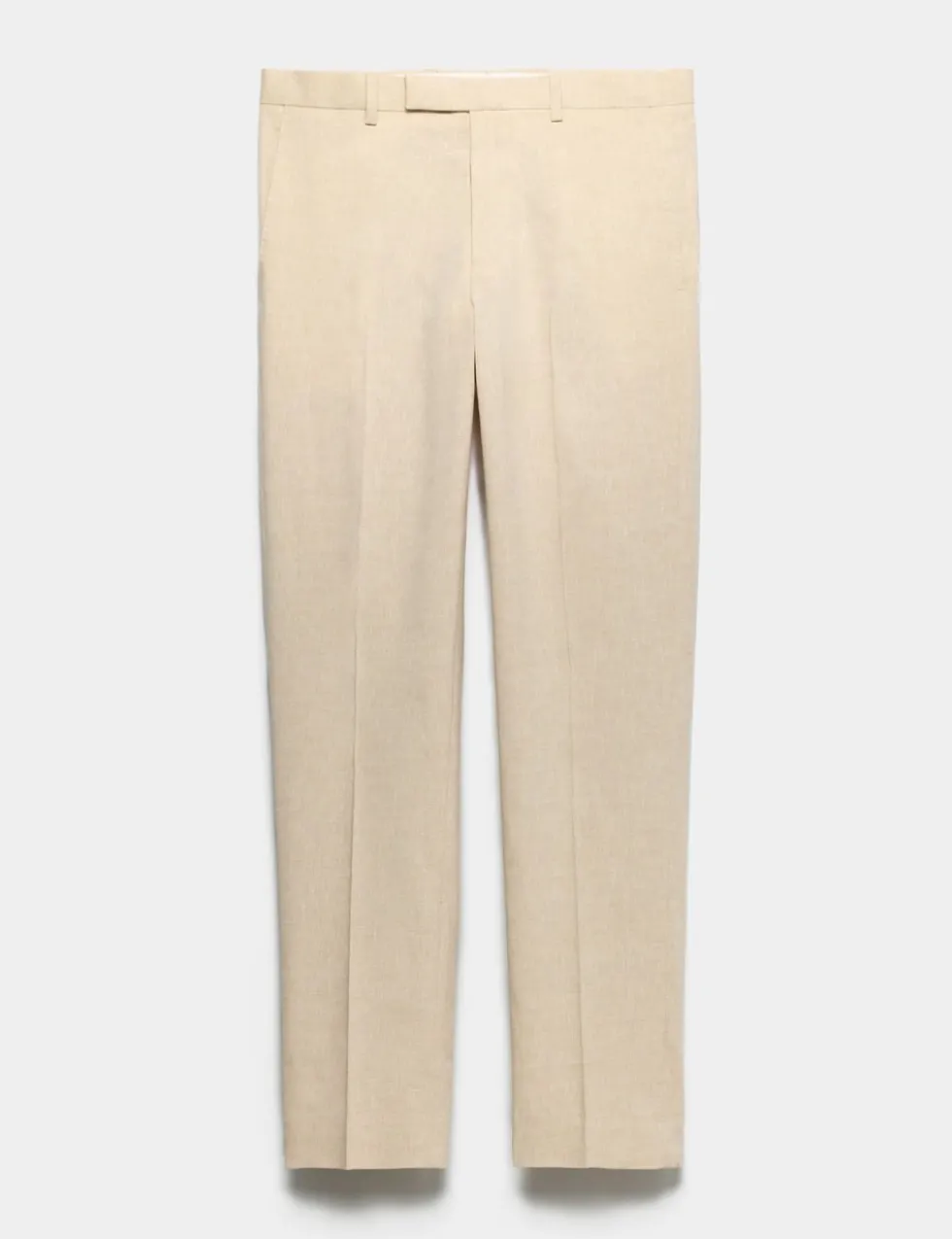 Tailored Fit Italian Performance Linen Blend Suit Trousers