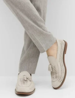 Tailored Fit Italian Performance Linen Blend Suit Trousers