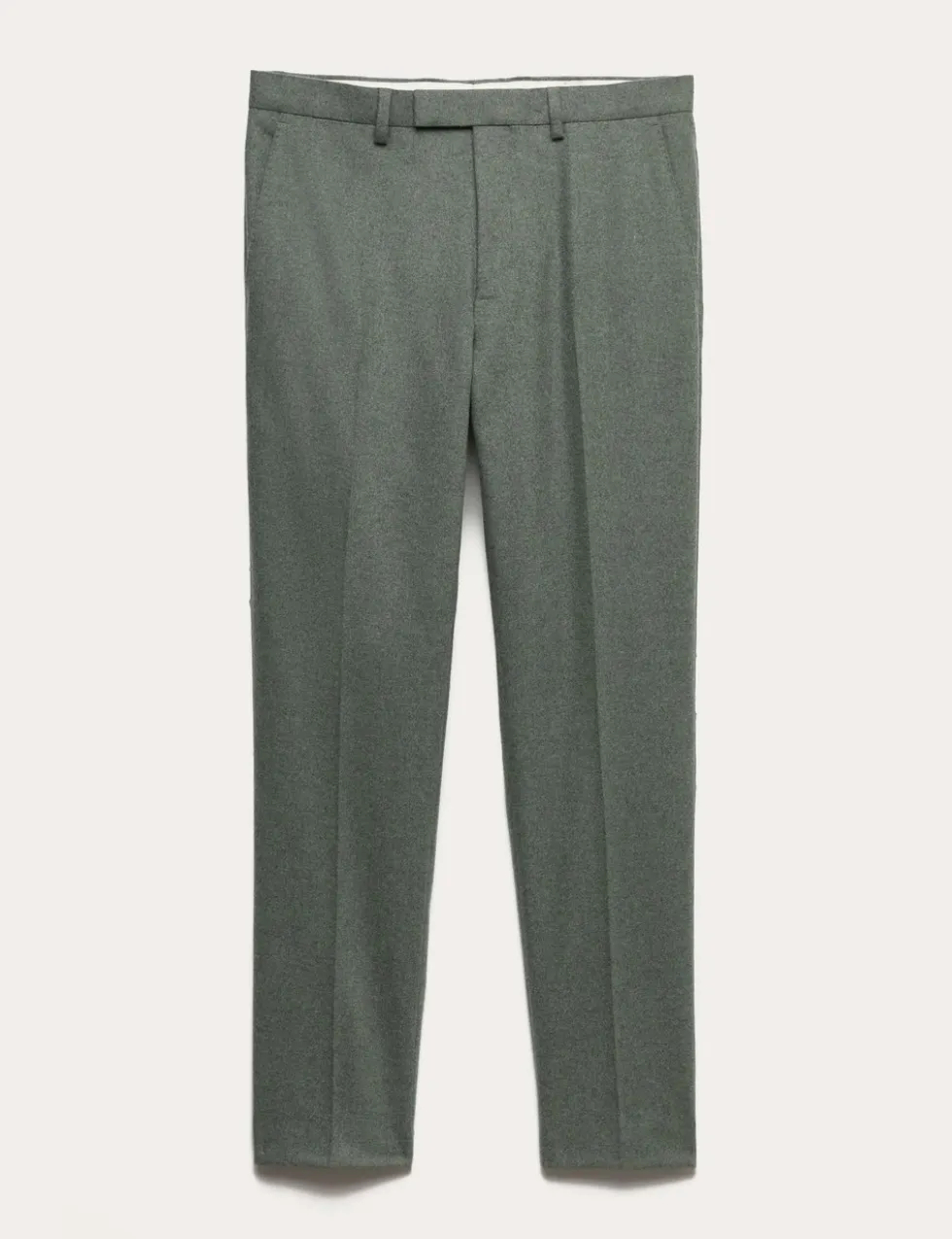 Tailored Fit Italian Wool Rich Suit Trousers