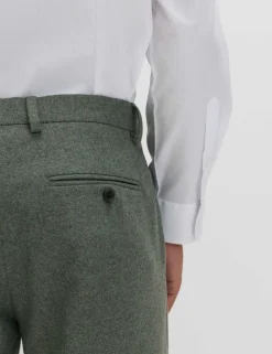 Tailored Fit Italian Wool Rich Suit Trousers