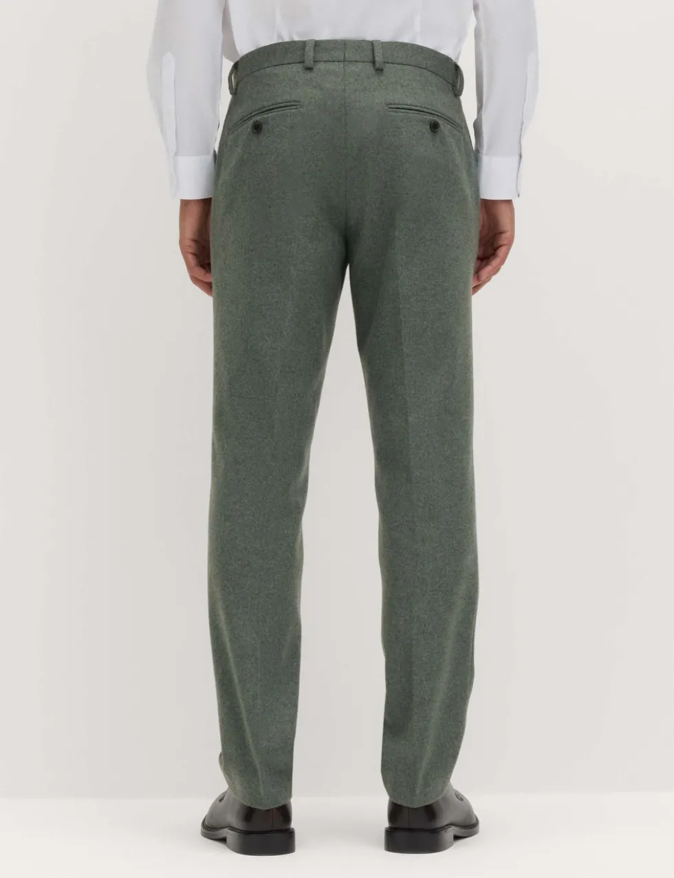 Tailored Fit Italian Wool Rich Suit Trousers