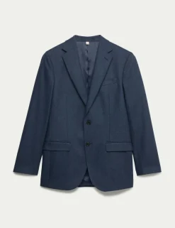 Tailored Fit Italian Wool Rich Tweed Suit Jacket