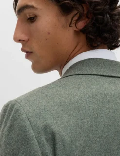 Tailored Fit Italian Wool Rich Tweed Suit Jacket