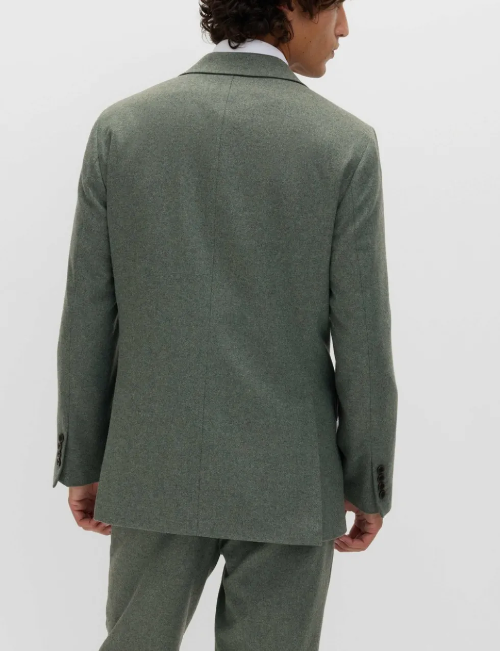 Tailored Fit Italian Wool Rich Tweed Suit Jacket