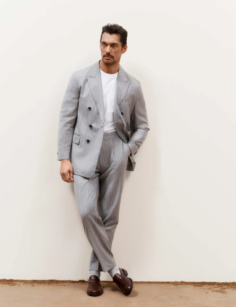 Tailored Fit Italian Wool Suit Trouser with Cashmere