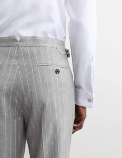 Tailored Fit Italian Wool Suit Trouser with Cashmere