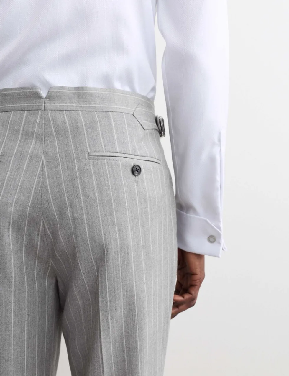 Tailored Fit Italian Wool Suit Trouser with Cashmere