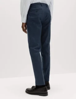 Tailored Fit Italian Wool Rich Suit Trousers