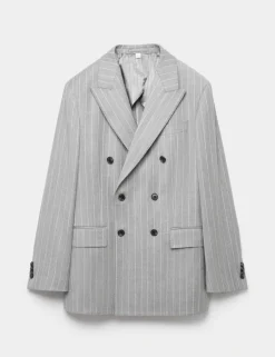 Tailored Fit Italian Wool Suit Jacket with Cashmere