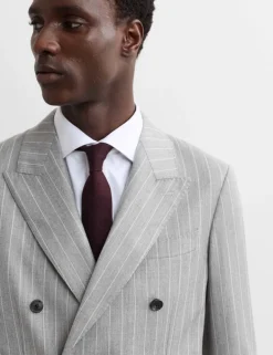 Tailored Fit Italian Wool Suit Jacket with Cashmere