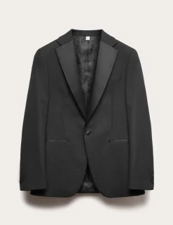 Tailored Fit Jacquard Tuxedo Jacket