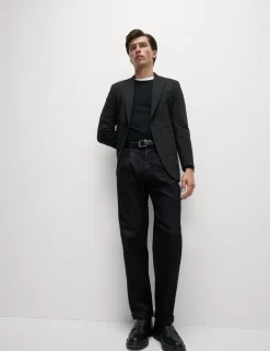 Tailored Fit Jersey Textured Blazer