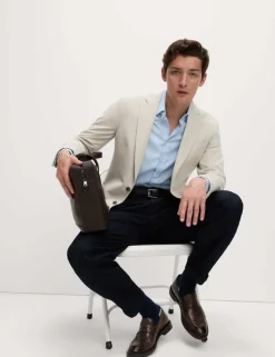 Tailored Fit Jersey Textured Blazer