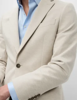 Tailored Fit Jersey Textured Blazer