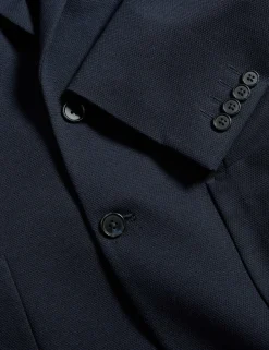 Tailored Fit Jersey Textured Blazer