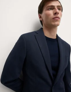 Tailored Fit Jersey Textured Blazer