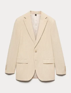 Tailored Fit Linen Rich Jacket