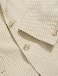 Tailored Fit Linen Rich Jacket