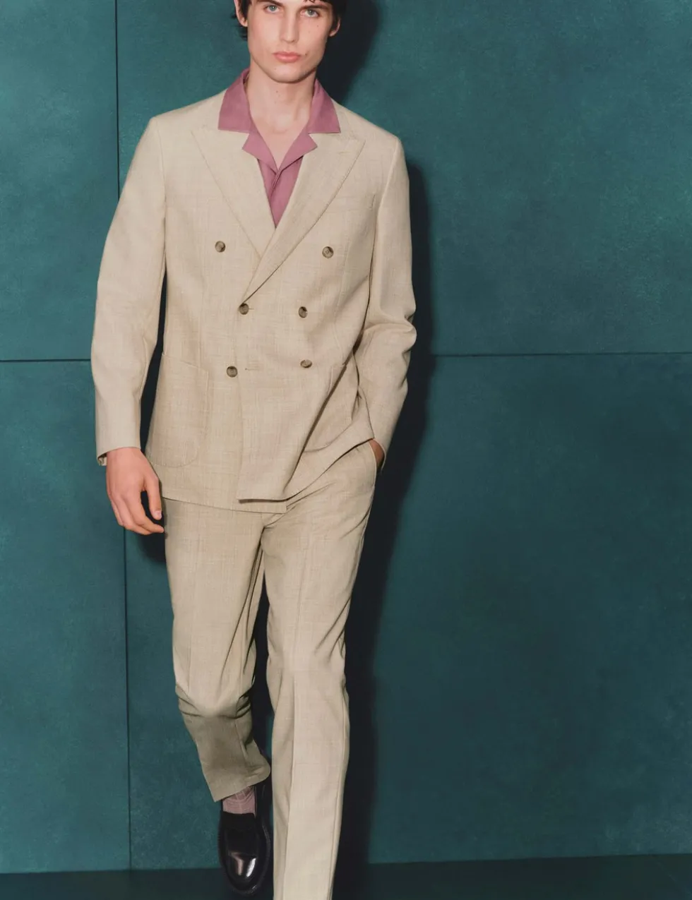 Tailored Fit Merino Wool Rich Suit Jacket