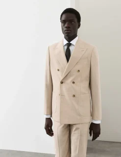 Tailored Fit Merino Wool Rich Suit Jacket