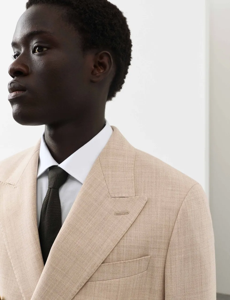 Tailored Fit Merino Wool Rich Suit Jacket