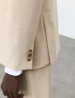 Tailored Fit Merino Wool Rich Suit Jacket