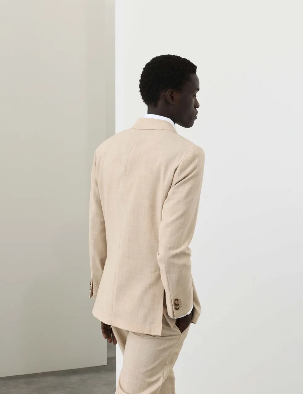 Tailored Fit Merino Wool Rich Suit Jacket