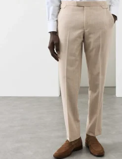 Tailored Fit Merino Wool Rich Trousers